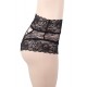 Sexy Black High Waist Lace Strappy Panty