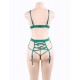 Plus Size Love Affair Green Lace Teddy 