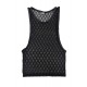 Men Sexy Mesh Plaid Transparent Tank Tops Undershirts For Fun Party Vest 