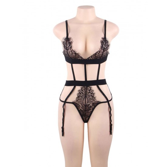 Love Affair Black Lace Teddy 