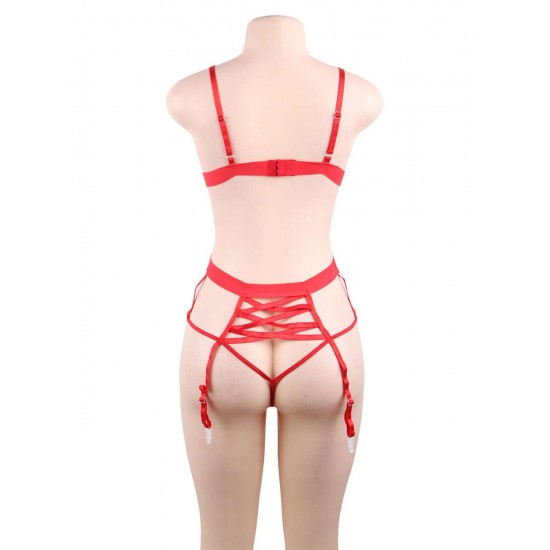 Love Affair Red Lace Teddy 