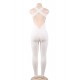 White Sexy backless one-piece yoga fitness pants