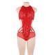 Plus Size Red Lace Two-piece Sexy Teddy