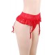 Red Sexy Lace Garter Panty