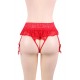 Red Sexy Lace Garter Panty