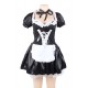 Plus Size Halloween Satin French Maid Adult Uniform Fancy Dress Costume