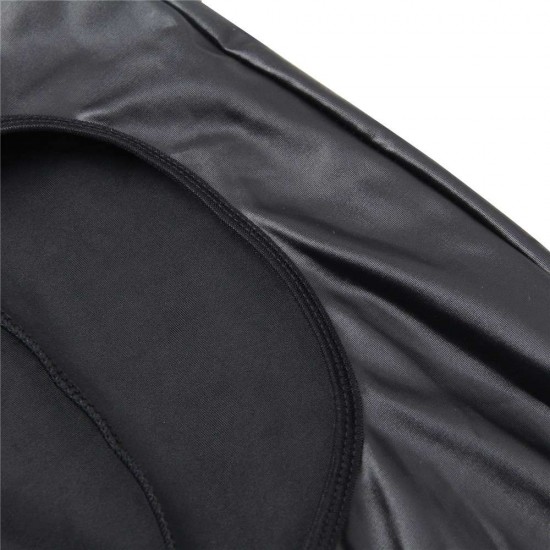 Men's Leather Pants With Exposed Hips