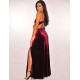 Slim Strap Halter Velvet Fashion Casual Long Dress