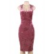 Velvet Sparkle Sleeveless Midi Vest Dress