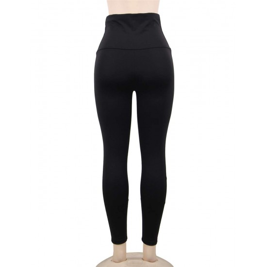 Sexy Black Corset Belt Yoga High Waist Leggings