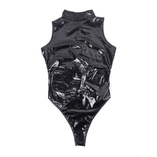  Temptation Uniform Tight Body Piece Corset Leather  Underwear