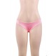 Plus Size Pink Sexy Floral Lace Panty