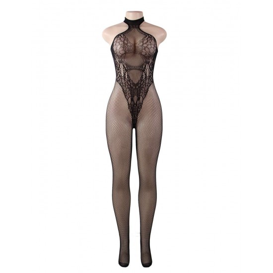 Butterfly Pattern Backless BodyStocking