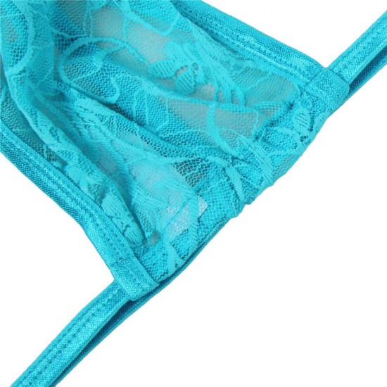 Blue Lace Perspective Men's Panty