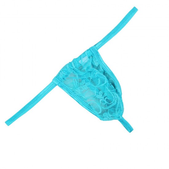 Blue Lace Perspective Men's Panty