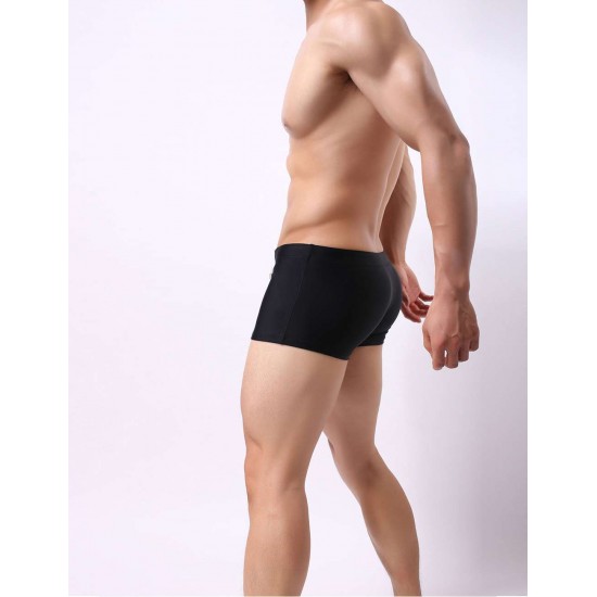 Men's Black Swimming Trunks Jammers Endurance Quick Dry Swimming Trunks