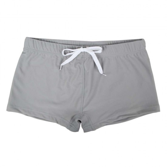 Men's Gray Swimming Trunks Jammers Endurance Quick Dry Swimming Trunks